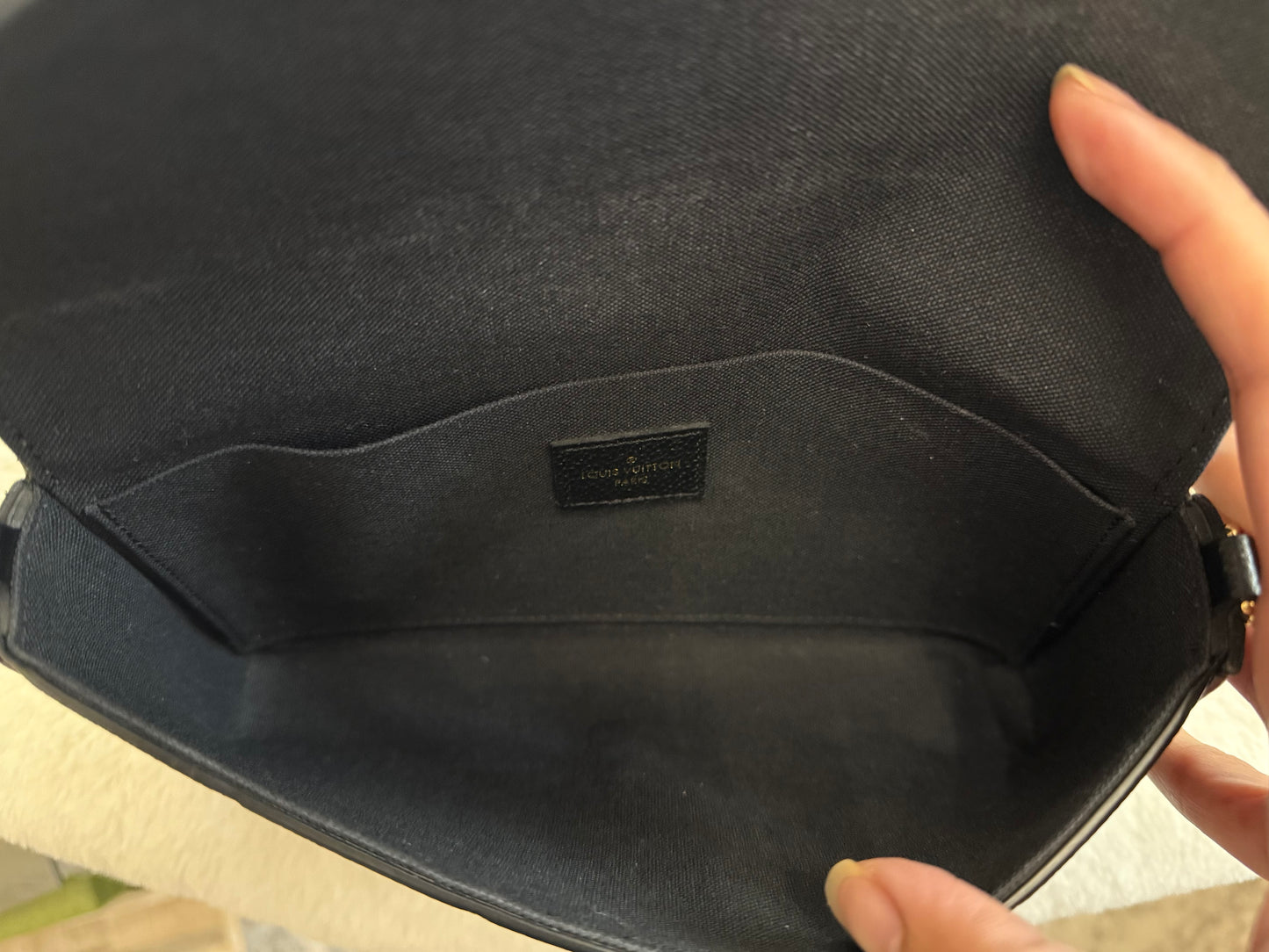 Louis Vuitton Felicie Pochette Black Empreinte