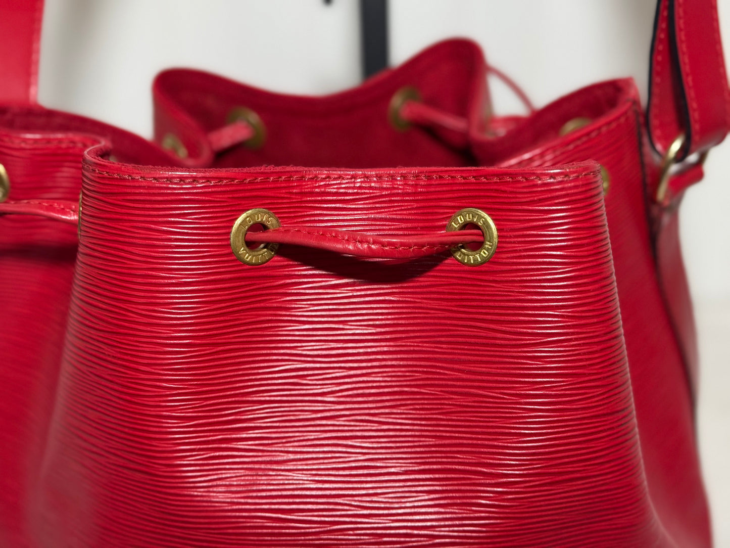Louis Vuitton Red Epi Petit Noe