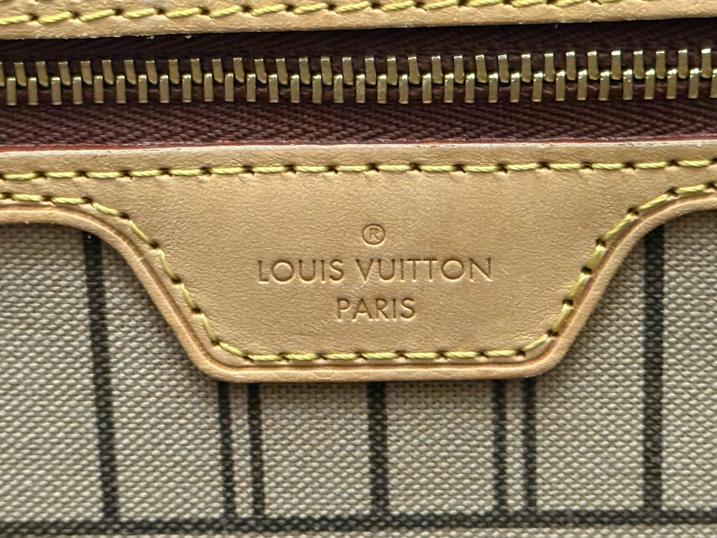 Louis Vuitton Neverfull MM Mono Beige