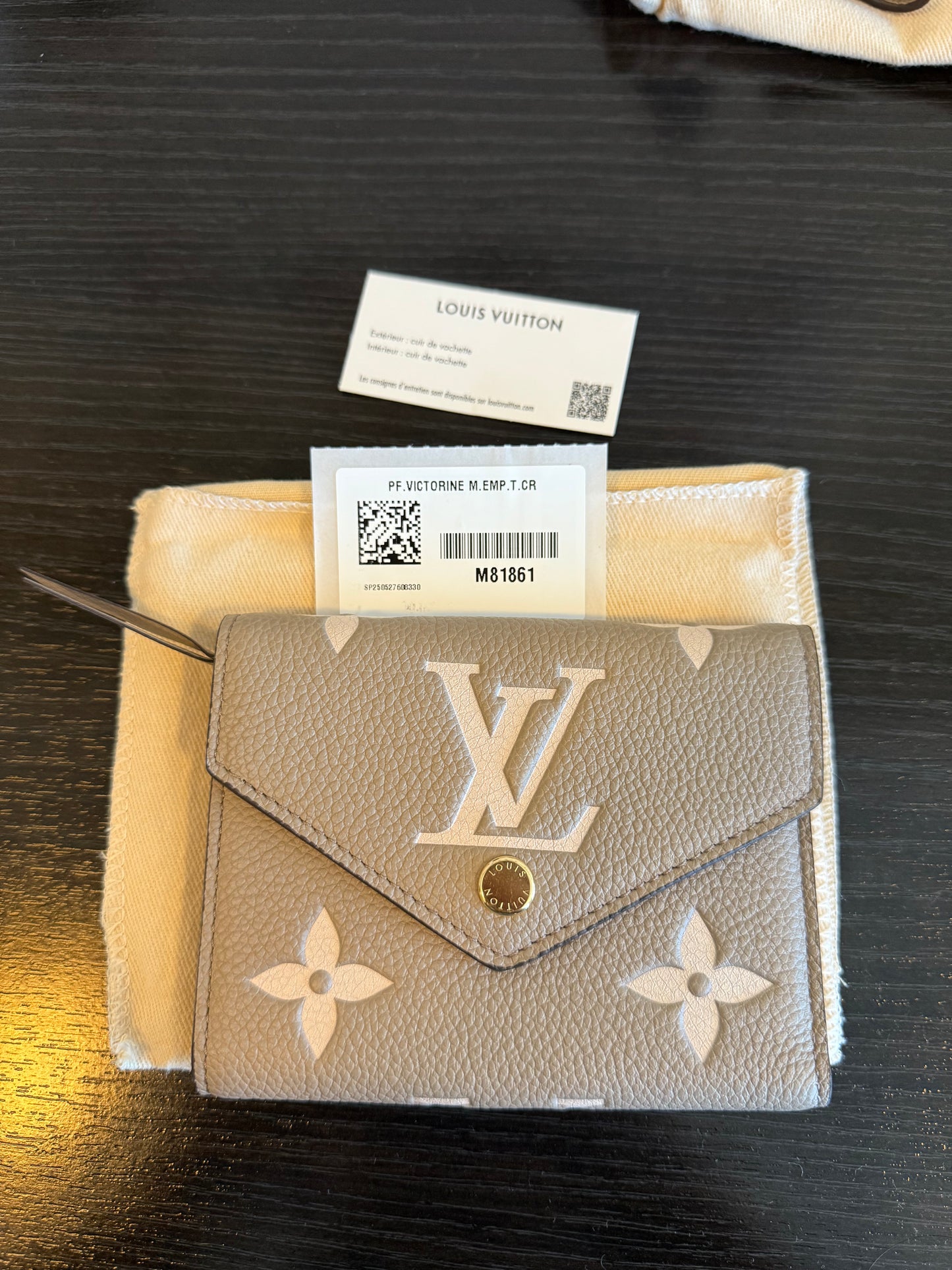 Louis Vuitton Victorine Bicolor Dove/Creme