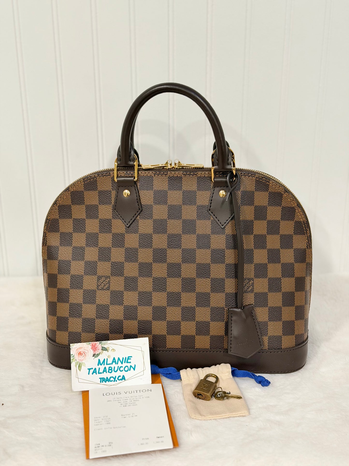 Louis Vuitton Alma PM Damier Ebene Year 2024