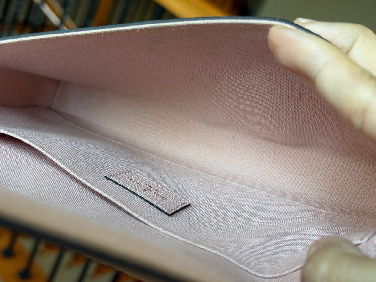Louis Vuitton Felicie Pochette Empreinte Rose Poudre with Inserts