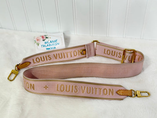 Louis Vuitton Pink/Rose Adjustable Jacquard Strap
