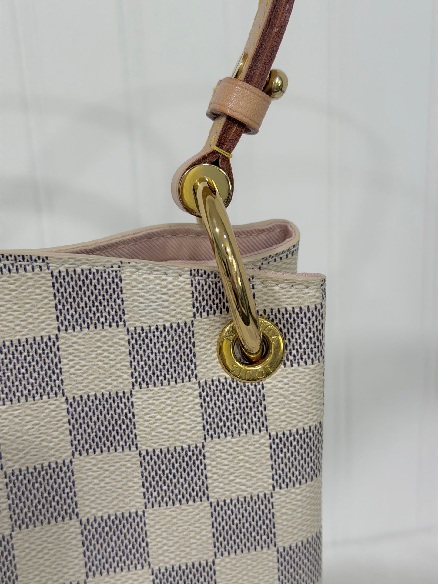 Louis Vuitton Graceful PM Damier Azur Rose Ballerine