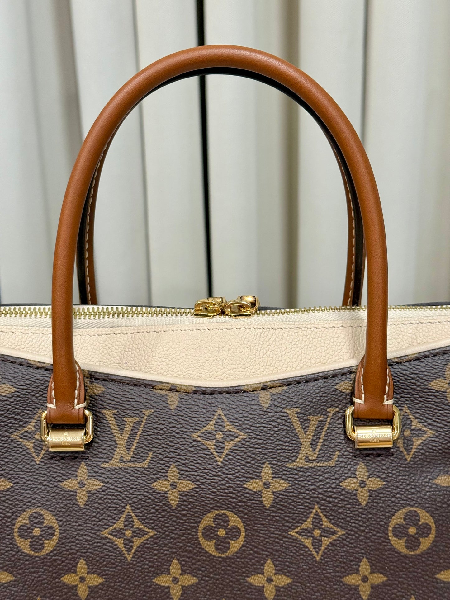 Louis Vuitton Pallas MM Cream Tote