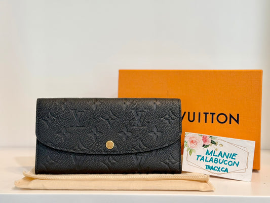 Louis Vuitton Emilie Black/Noir Empreinte Wallet