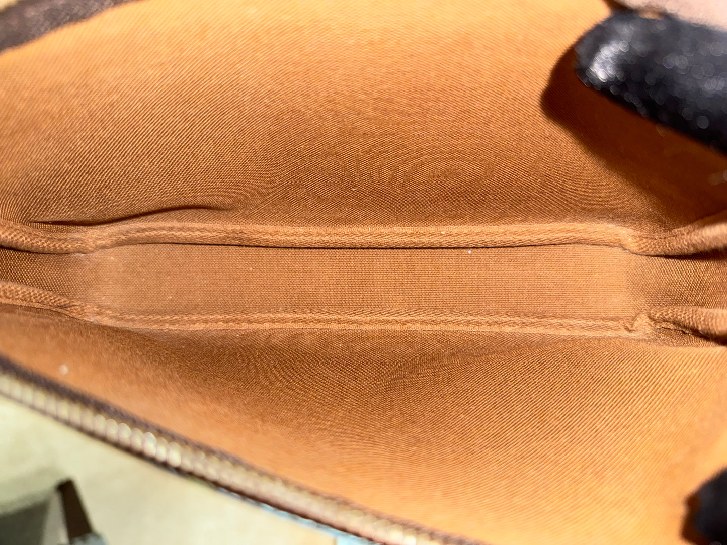 Louis Vuitton Pochette Accessoires Old Model Mono with new Leather and D-Rings