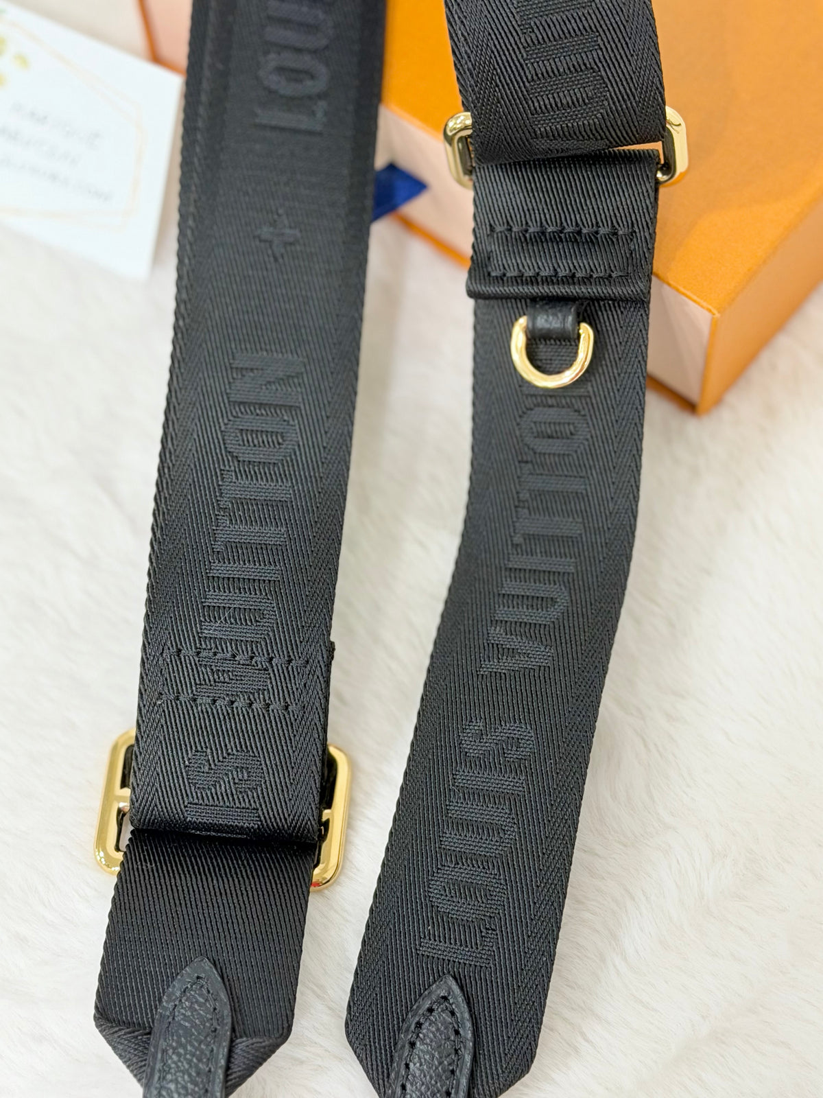Louis Vuitton Black Jacquard Adjustable Bandouliere Strap J02553