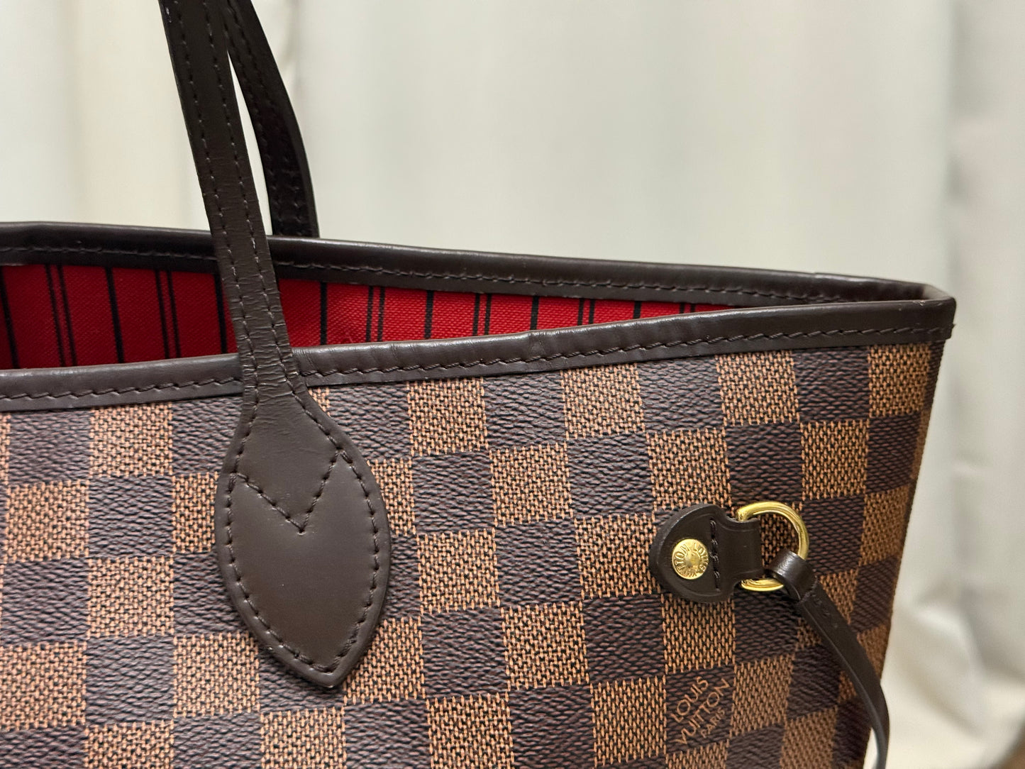 Louis Vuitton Neverfull MM Damier Ebene Bag Only