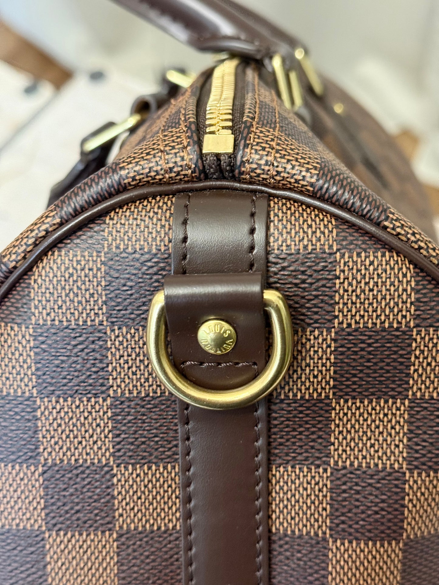 Louis Vuitton Speedy 30 Bandouliere Damier Ebene