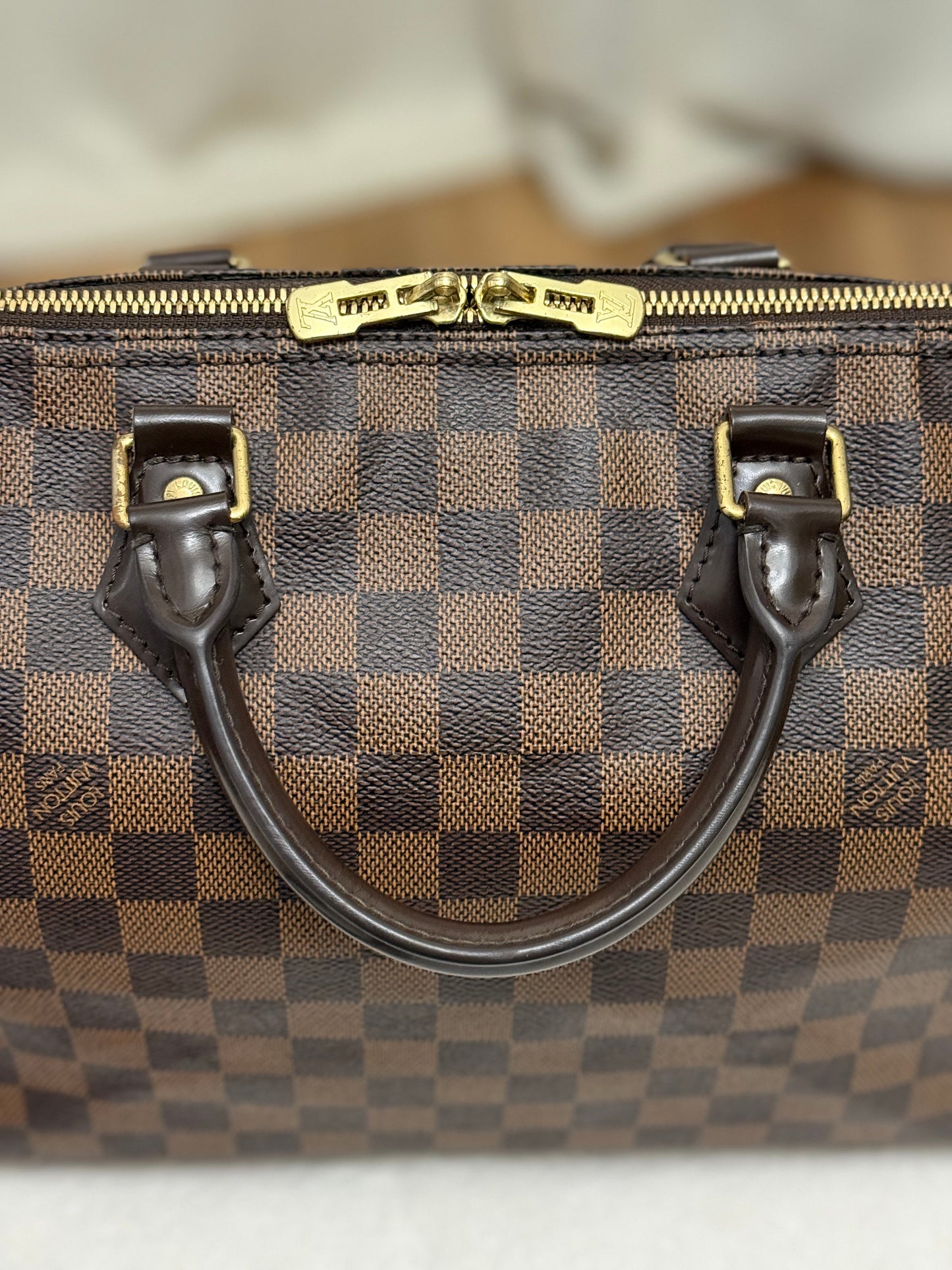 Louis Vuitton Speedy 30 Bandouliere Damier Ebene