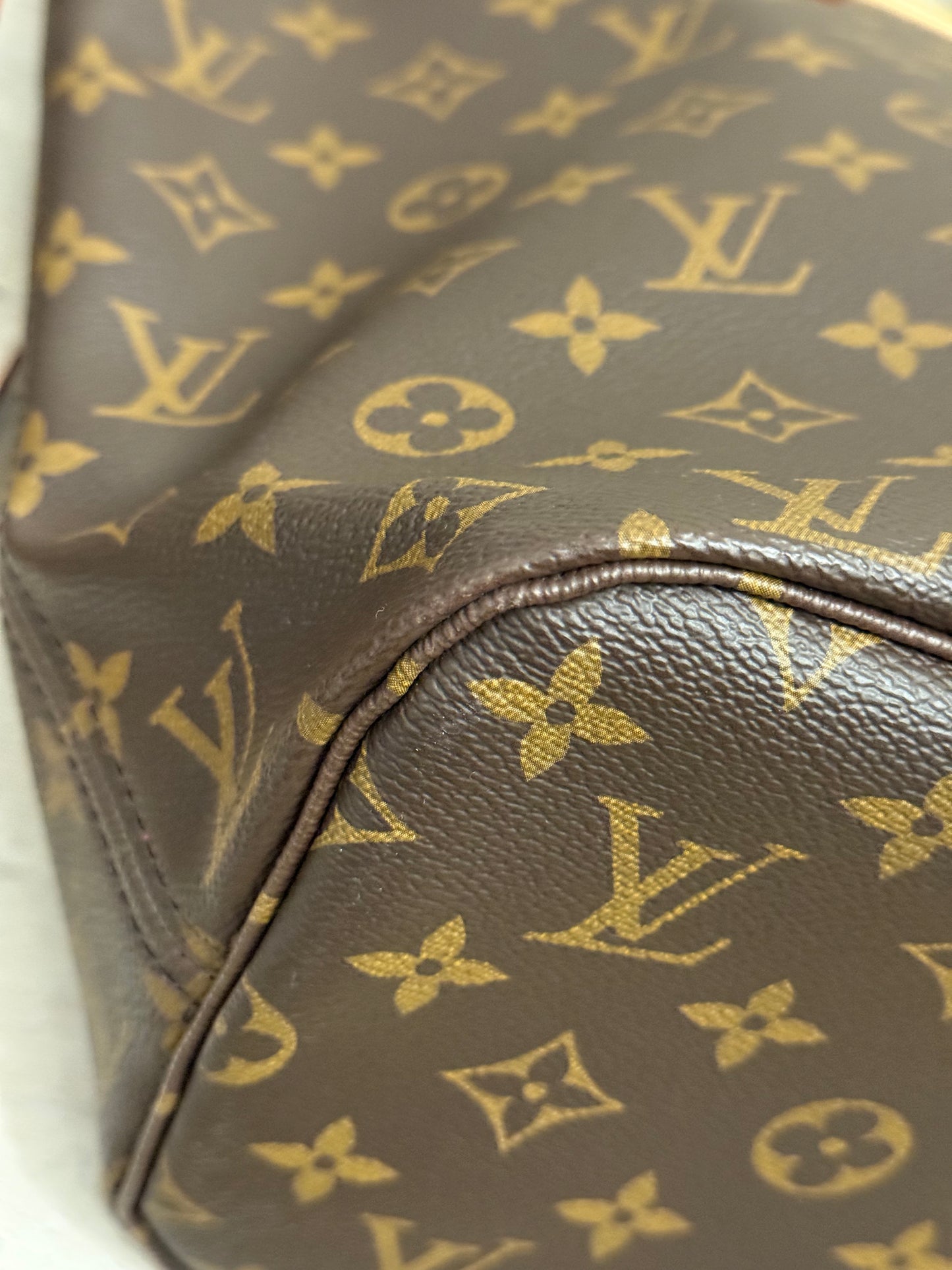 Louis Vuitton Neverfull MM Mono Pivoine Bag Only