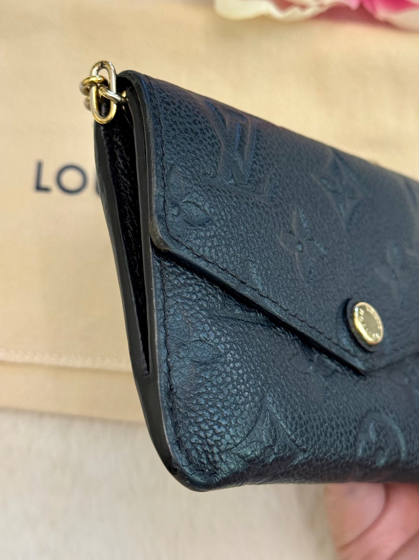 Louis Vuitton Key Pouch Empreinte Noir/Black