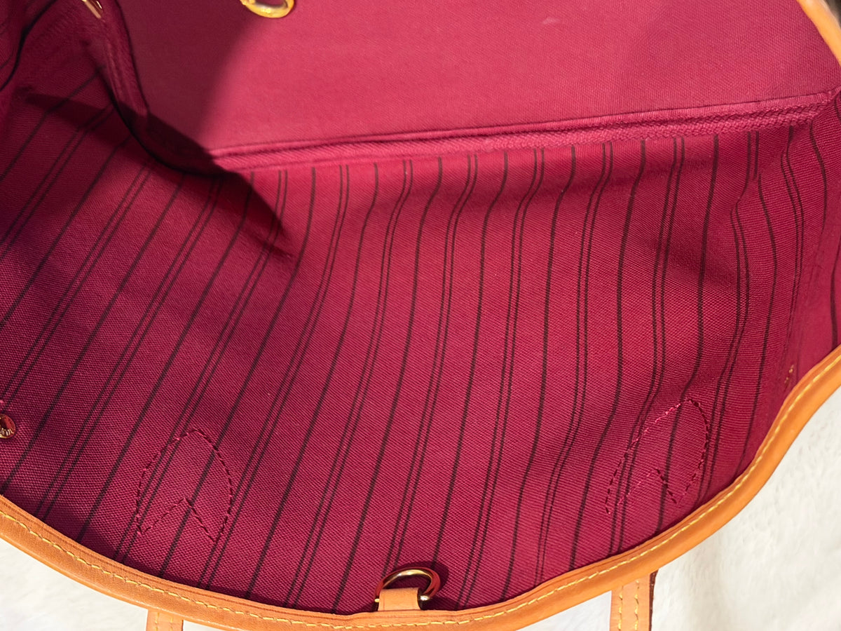 Louis Vuitton Neverfull PM Mono Fuchsia FULL SET