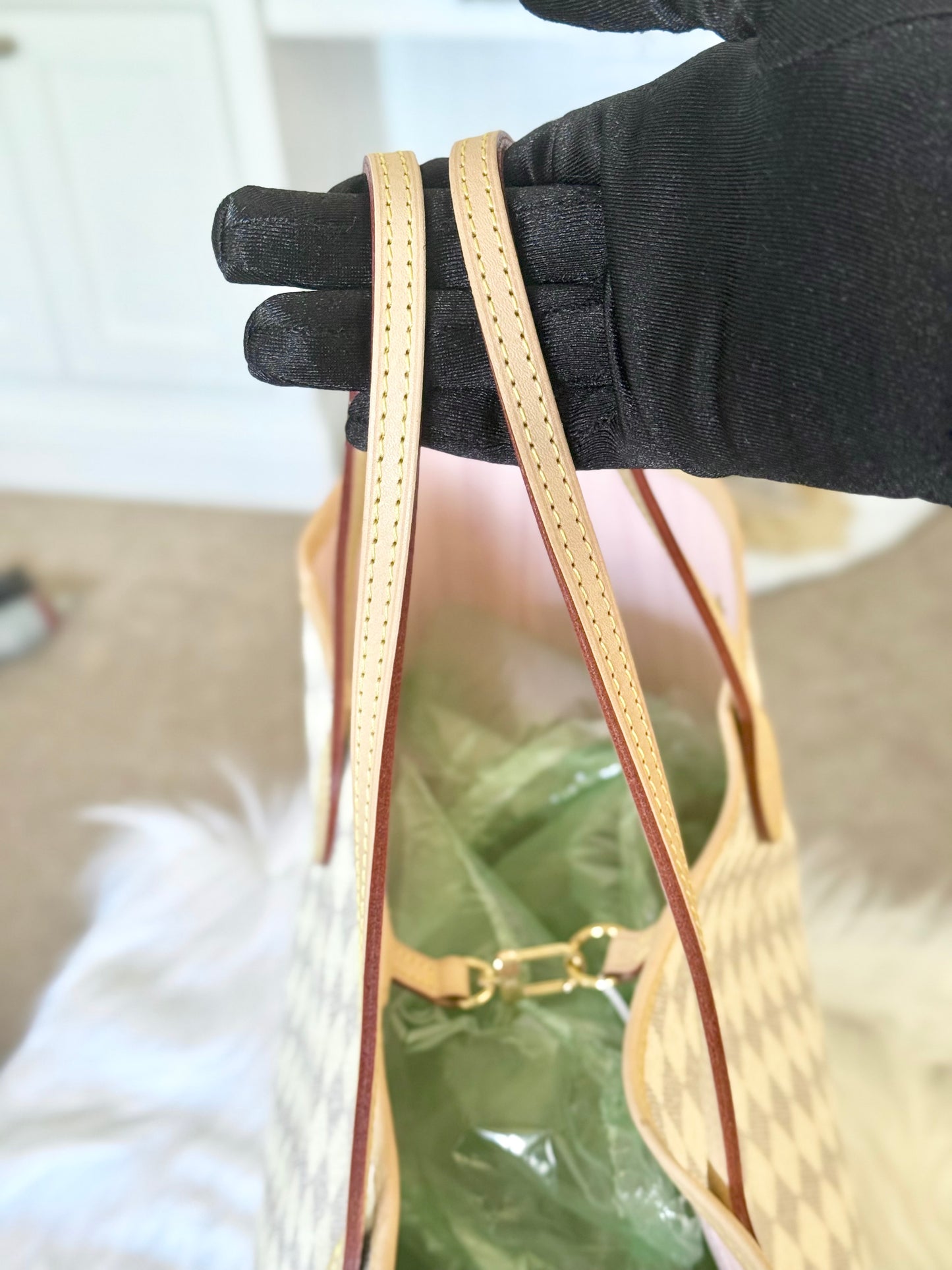 Louis Vuitton Neverfull GM in Damier Azur  Rose Ballerine MINT