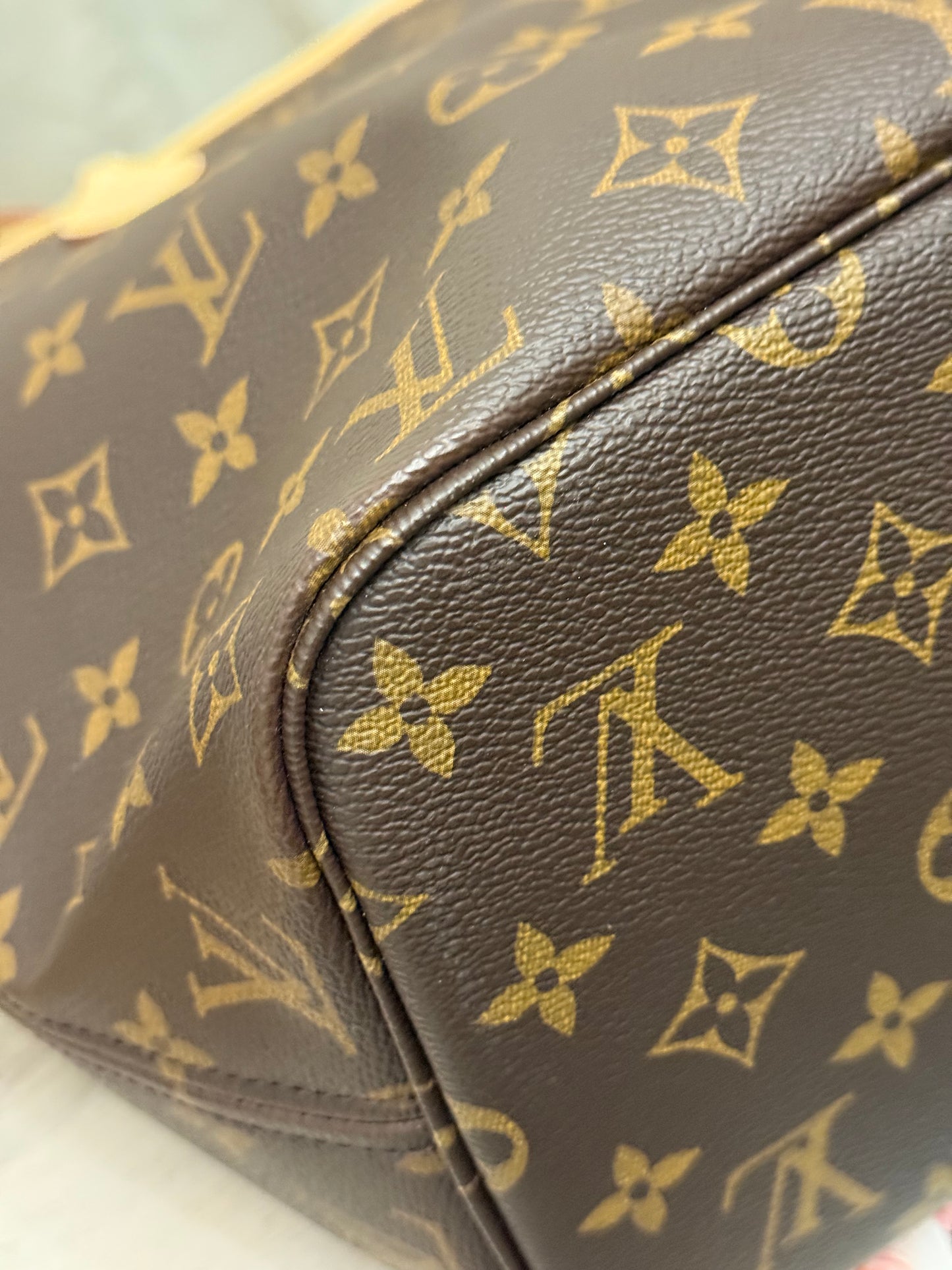 Louis Vuitton Neverfull MM Mono Cerise Bag Only