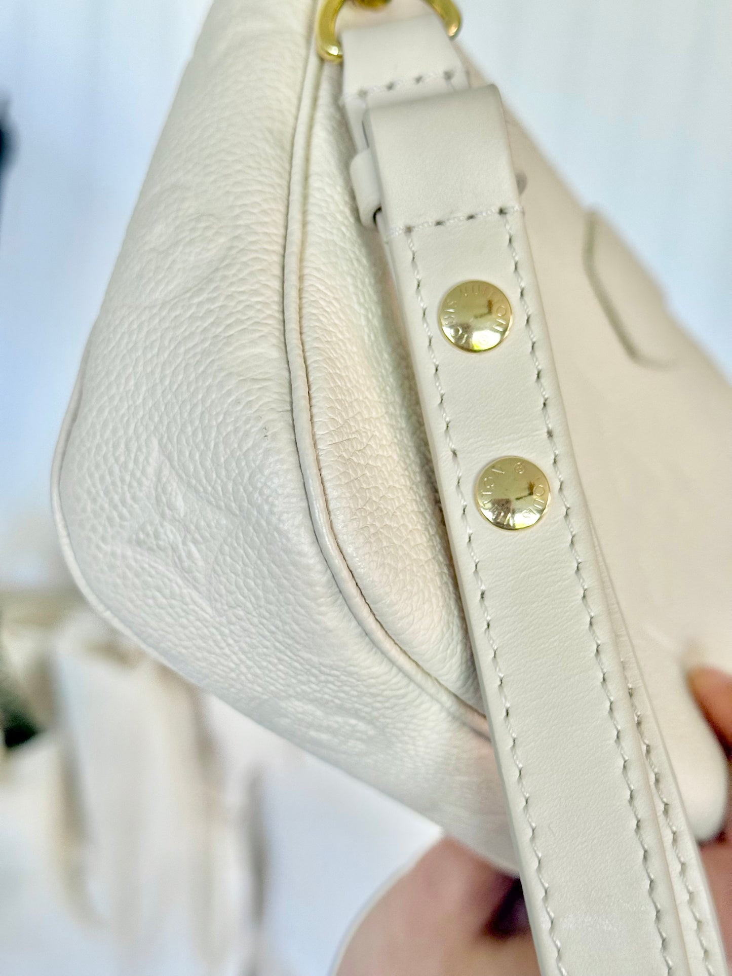 Louis Vuitton Large Pochette Giant Mono Empreinte Cream from MPA