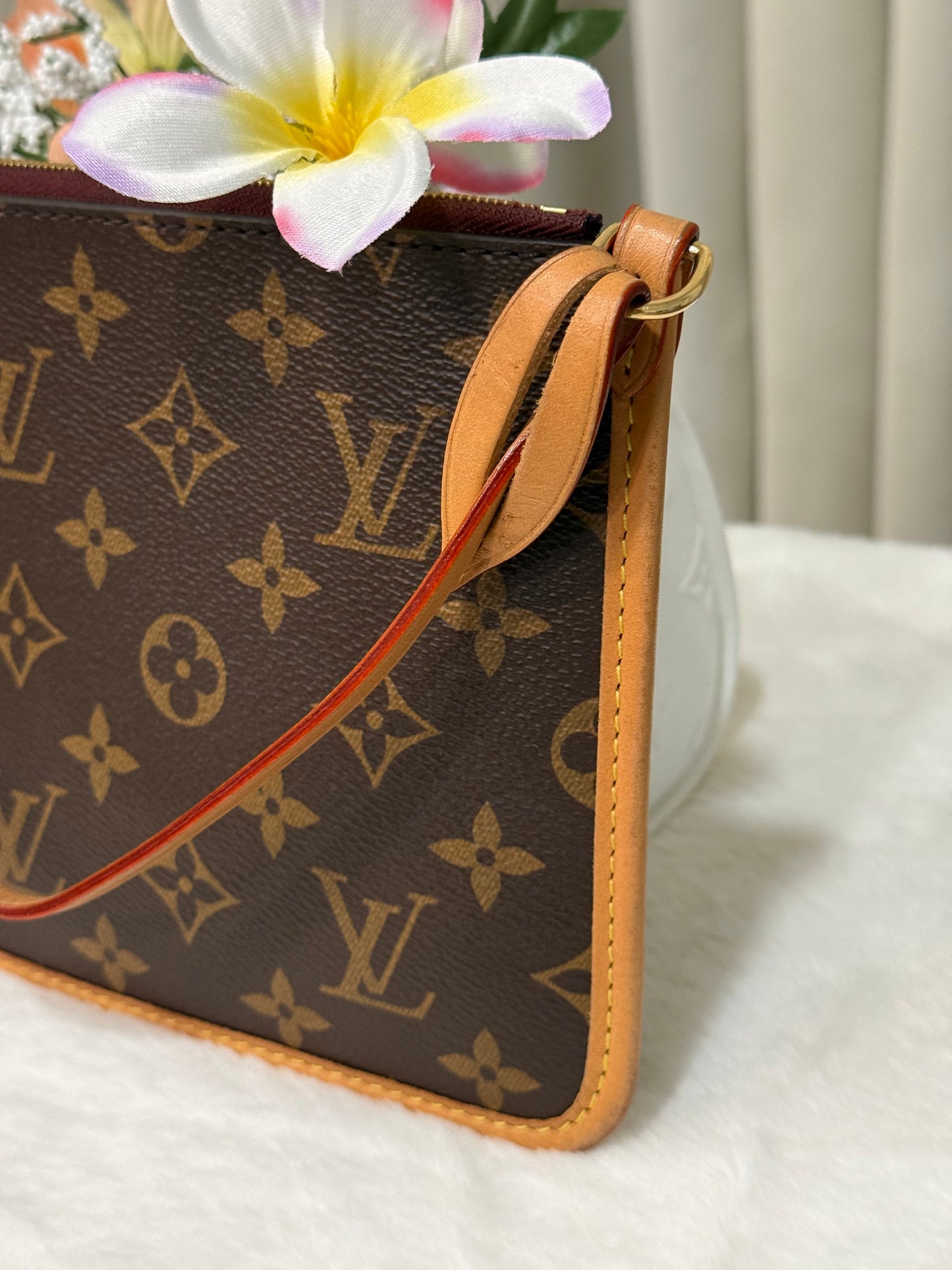 Louis Vuitton Carryall MM Mono Bag and Pouch
