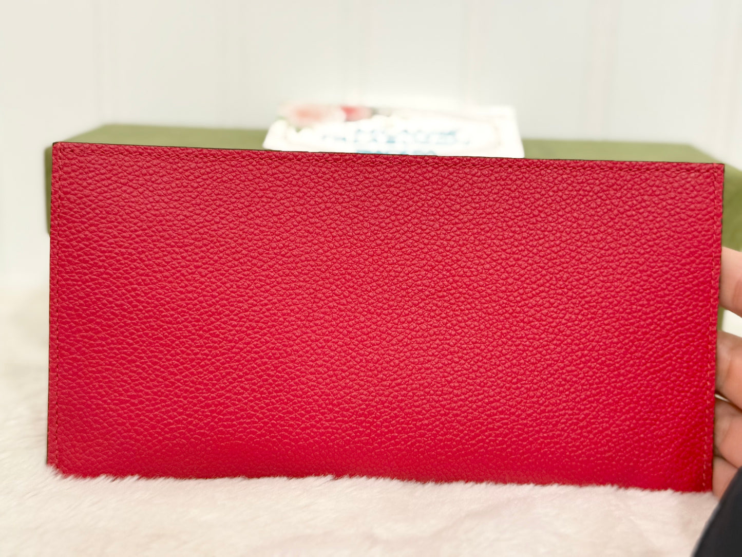 Louis Vuitton Felicie Pochette Mono Empreinte Scarlet Red