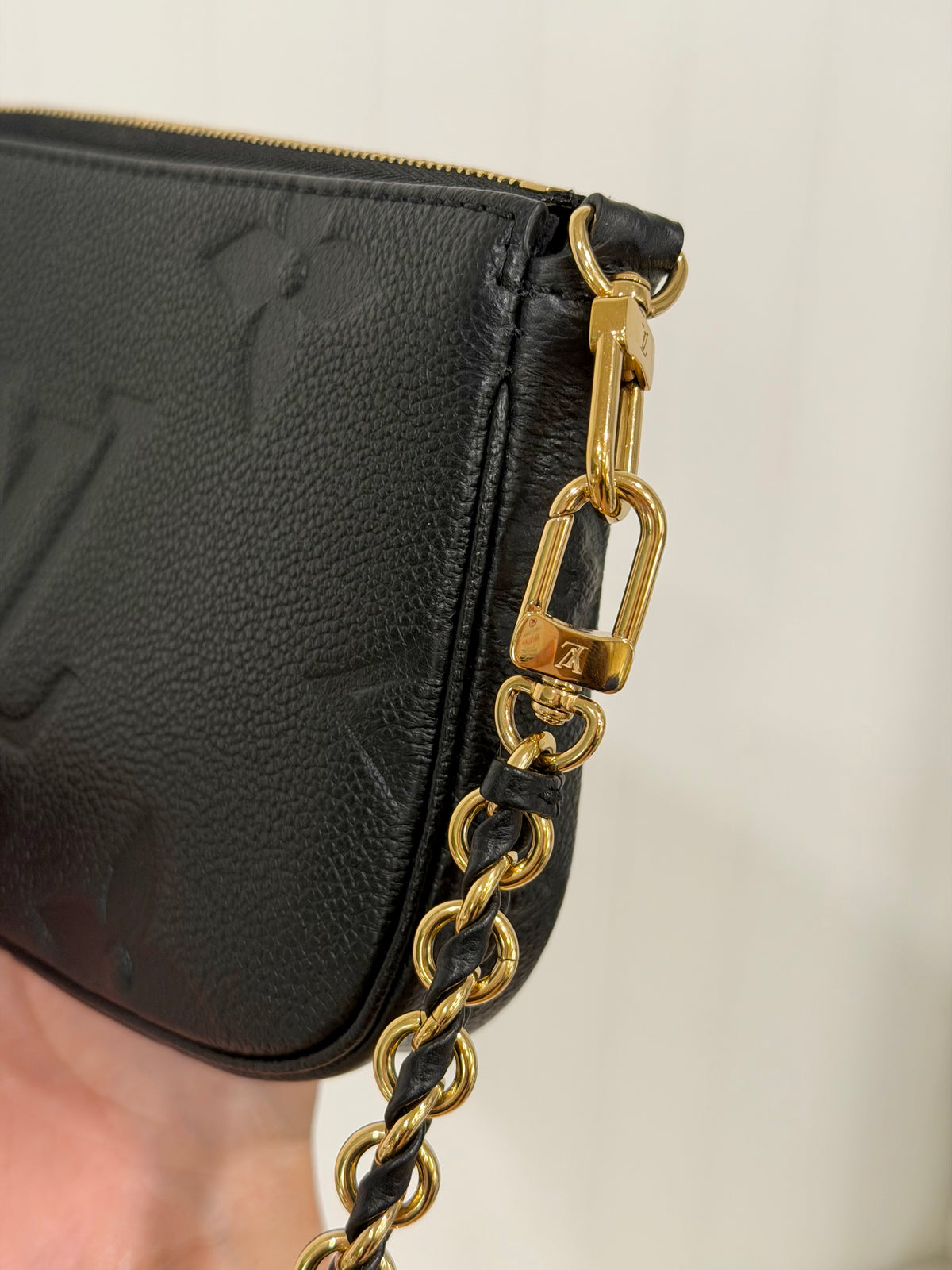 Louis Vuitton Multi Pochette Mono Giant Empreinte Black