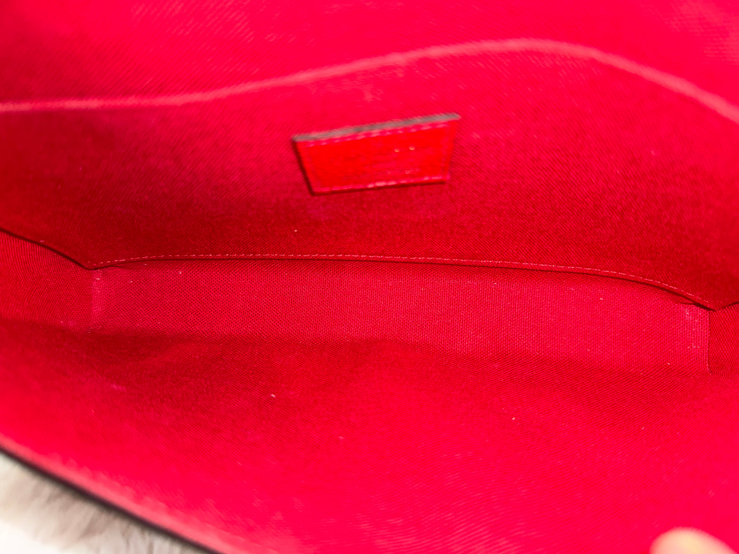 Louis Vuitton Felicie Pochette Mono Empreinte Scarlet Red