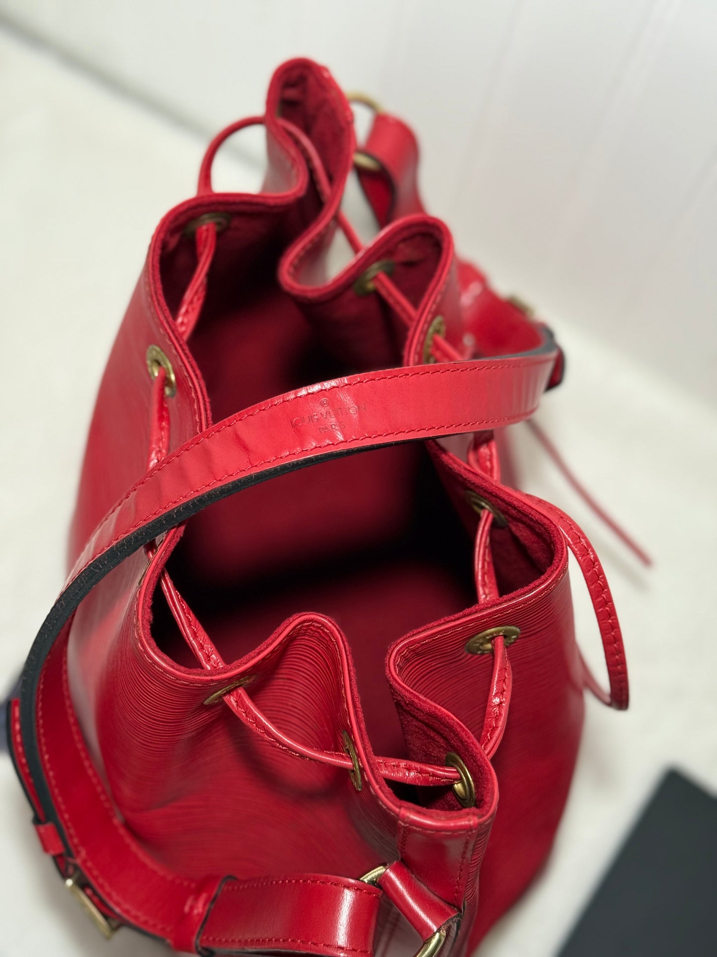 Louis Vuitton Red Epi Petit Noe
