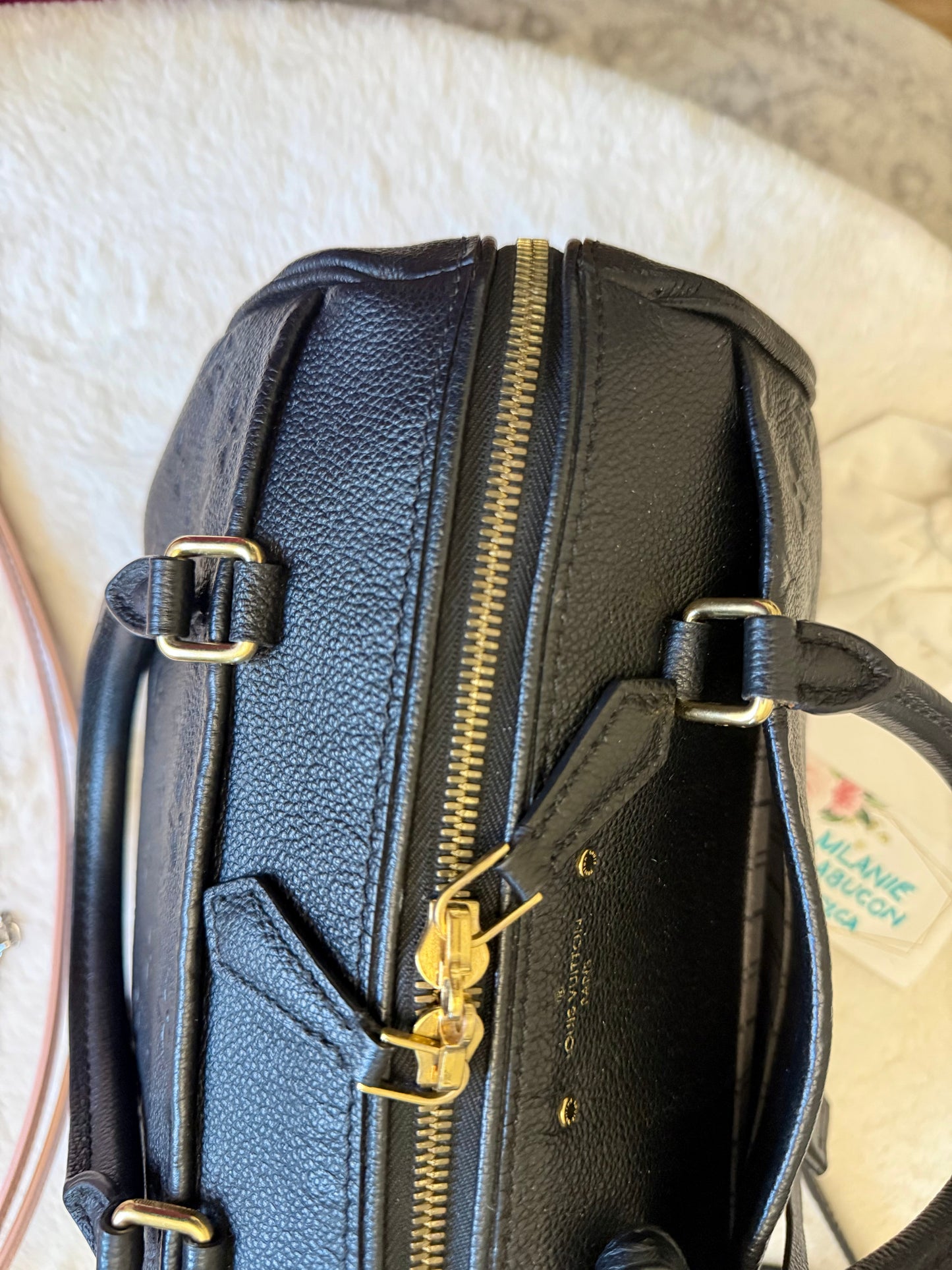 Louis Vuitton Speedy 25 Bandouliere Mono Empreinte Black/Noir