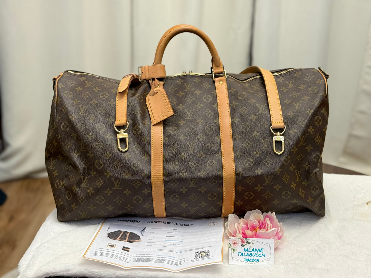 Louis Vuitton Keepall Bandouliere 60 Mono May 1991