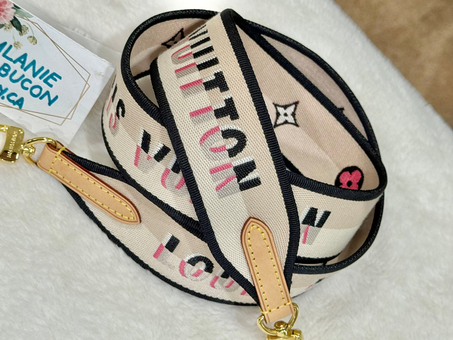 Louis Vuitton Speedy Bandouliere 20 Mono with Black/Pink Strap