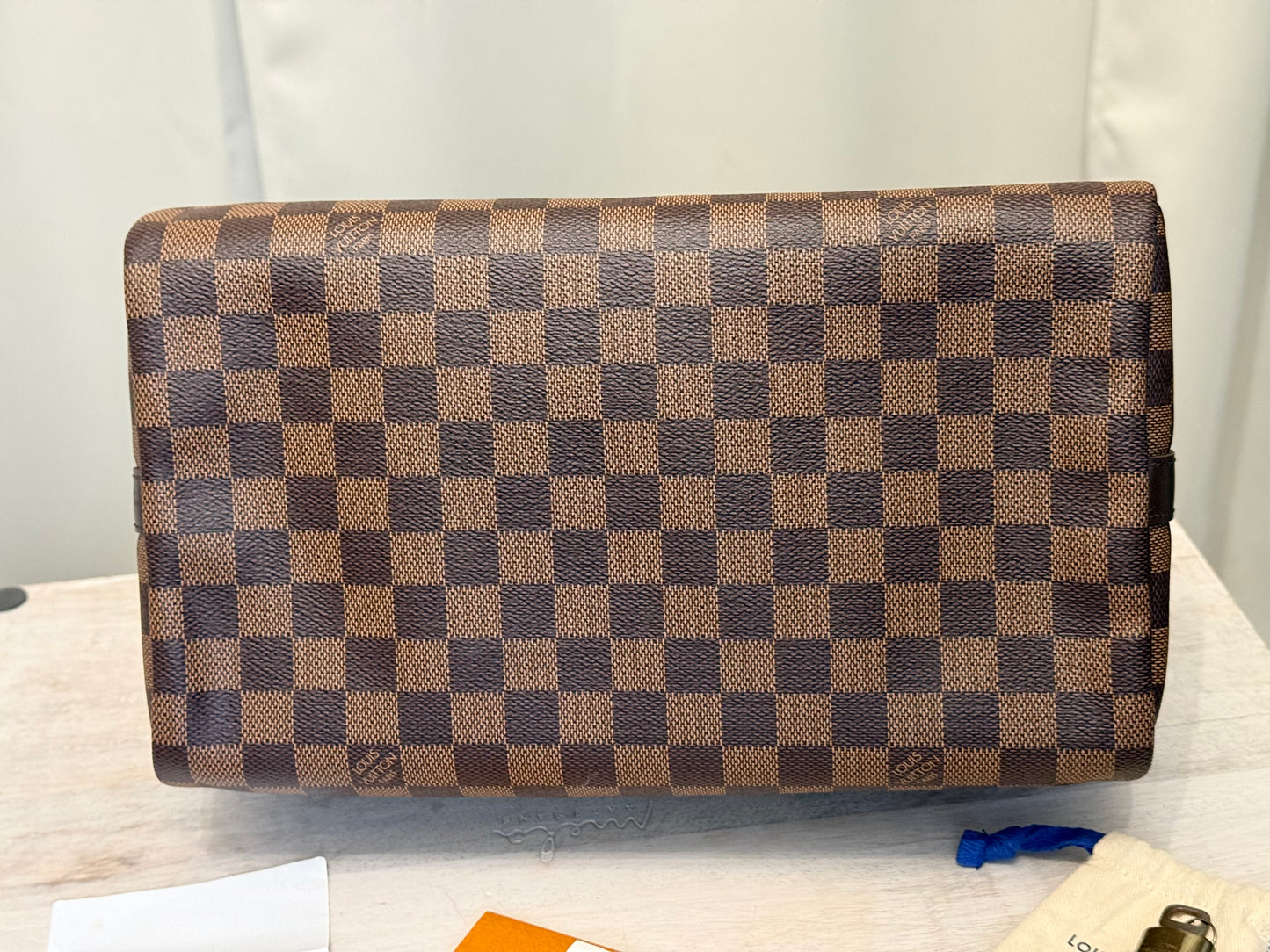 Louis Vuitton Speedy 30 Bandouliere Damier Ebene