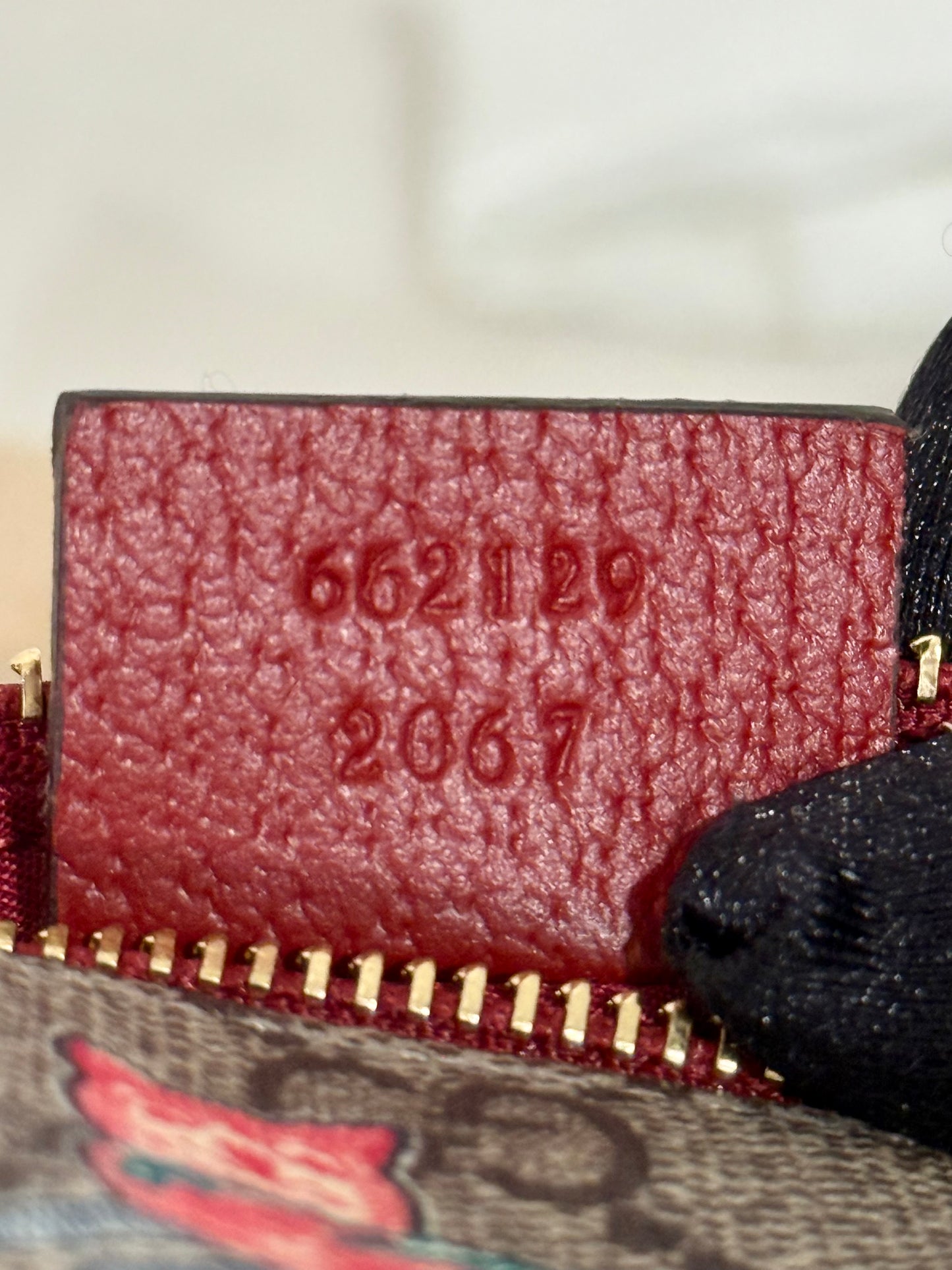 Gucci Beige/Ebony GG Coated Canvas Fabric Cat Pencil Case