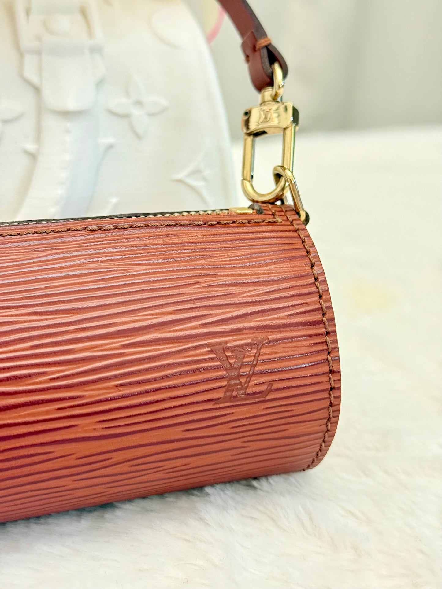 Louis Vuitton Mini Papillon Epi Cognac