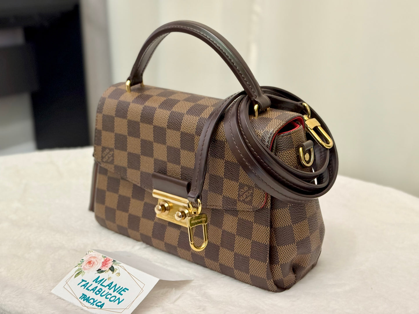 Louis Vuitton Croisette Damier Ebene Crossbody Bag