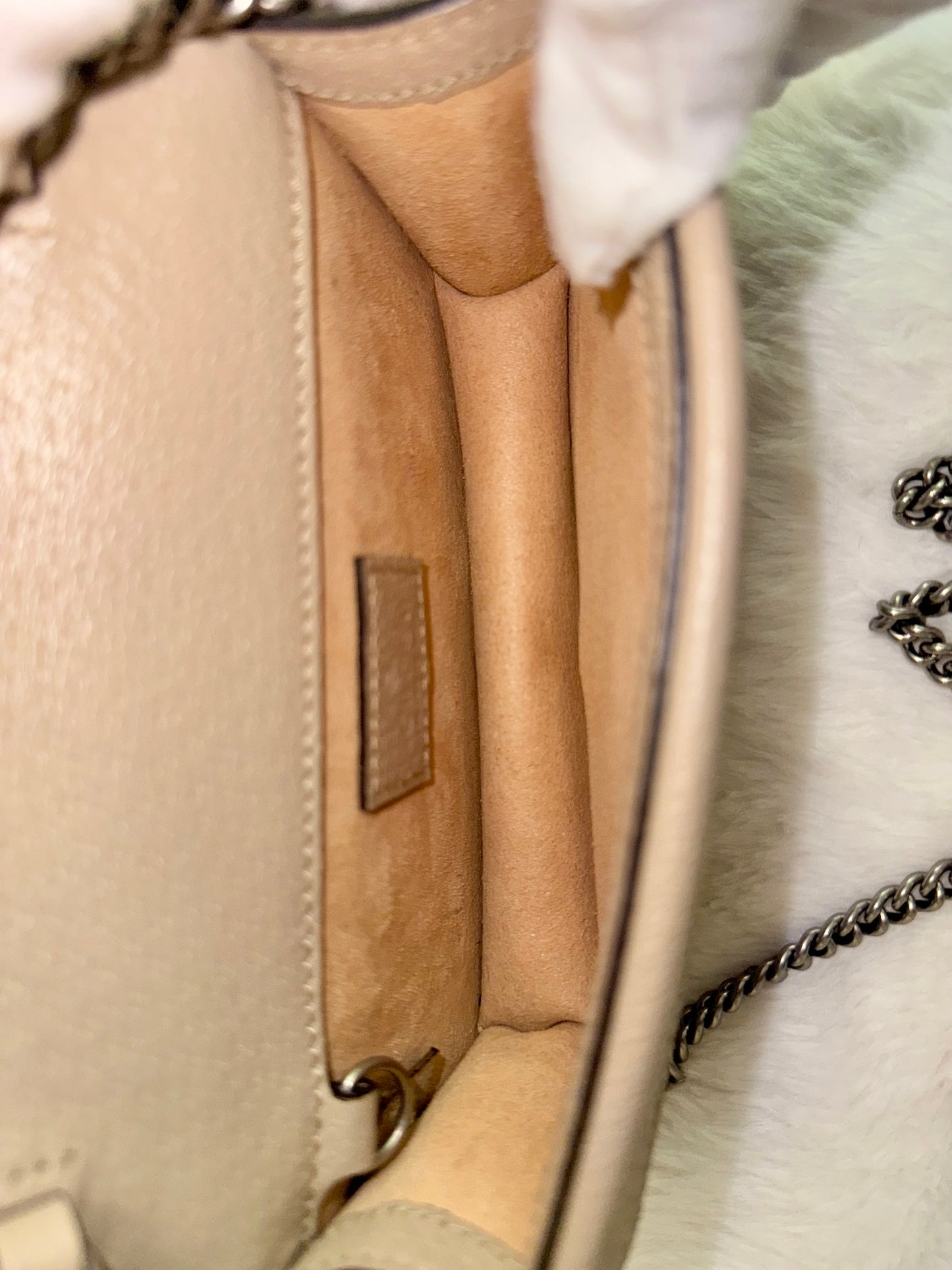 Gucci Mini Dionysus GG Supreme Beige and White
