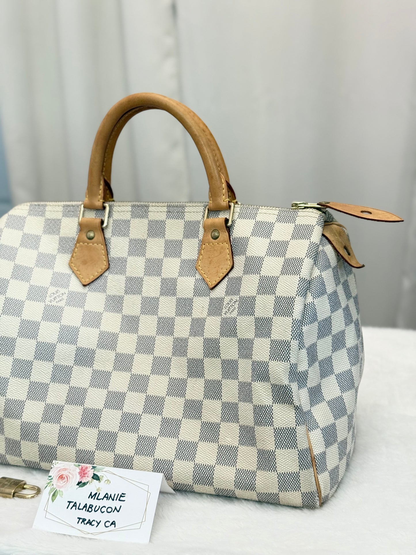 Louis Vuitton Speedy 30 Damier Azur