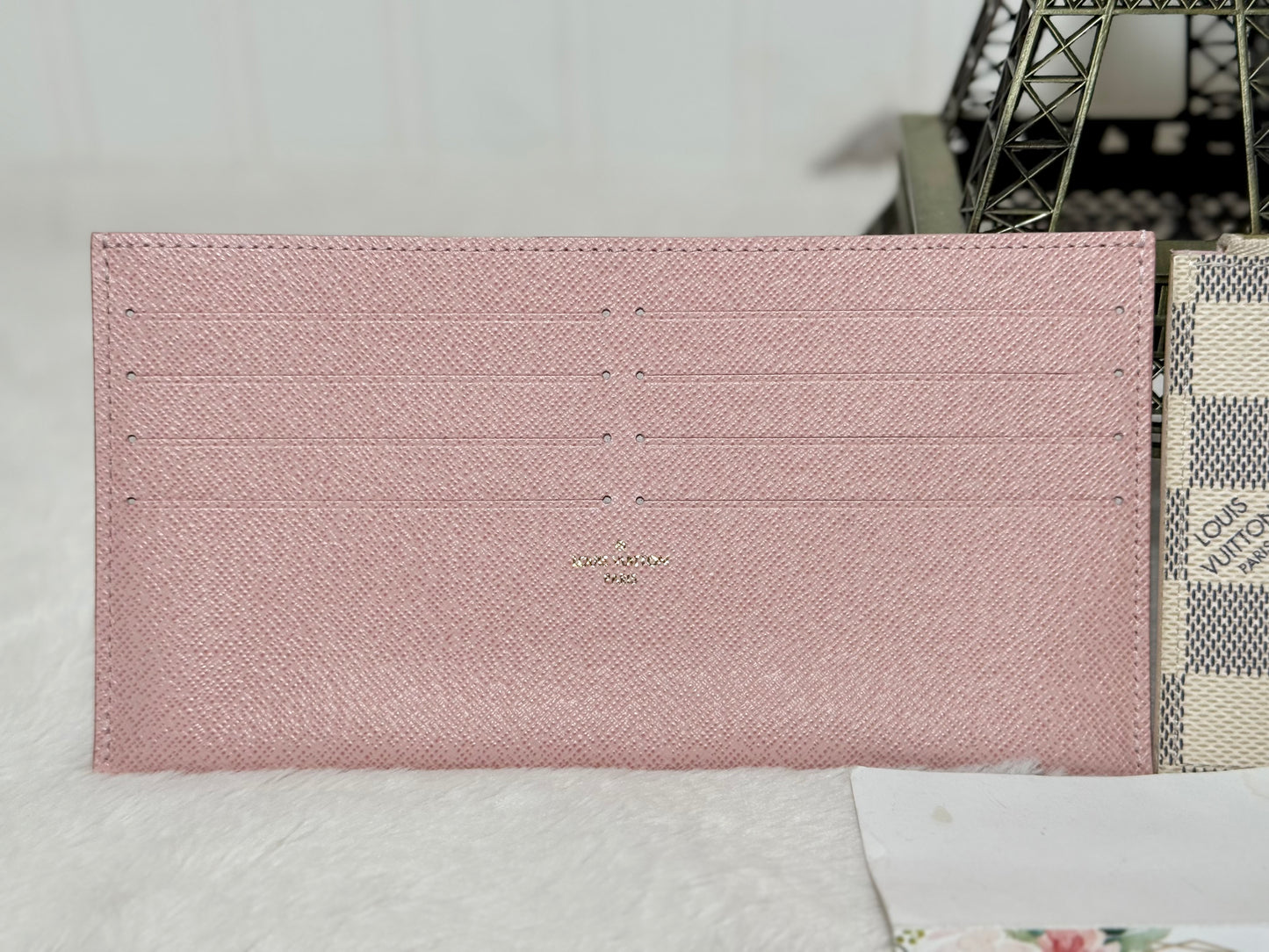 Louis Vuitton Pochette Felicie Damier Azur Rose Ballerine