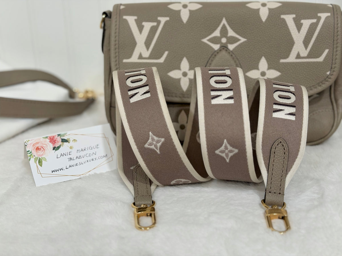Louis Vuitton Diane Empreinte Bicolor Turtledove/Cream