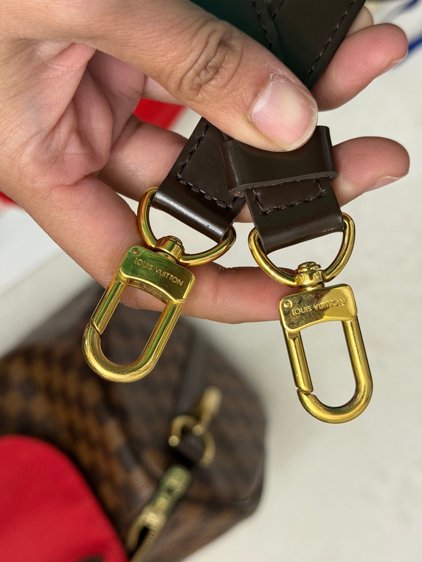 Louis Vuitton Speedy 30 Bandouliere Damier Ebene