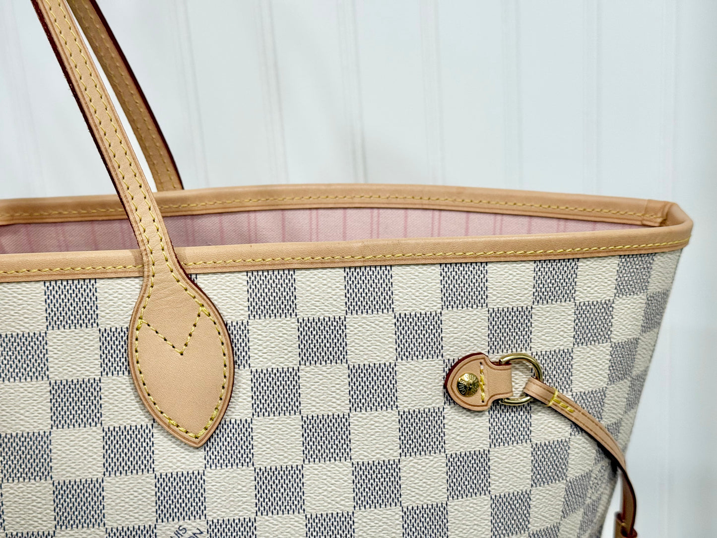 Louis Vuitton Neverfull GM in Damier Azur Rose Ballerine