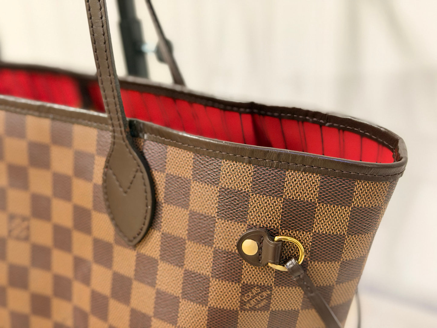 Louis Vuitton Neverfull MM DE Set (Bag and Pouch)