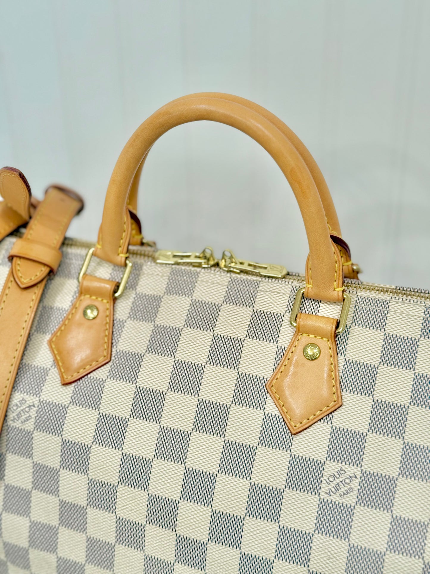 Louis Vuitton Speedy 30 Bandouliere Damier Azur