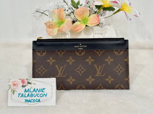 Louis Vuitton Slim Wallet Mono Noir/Black