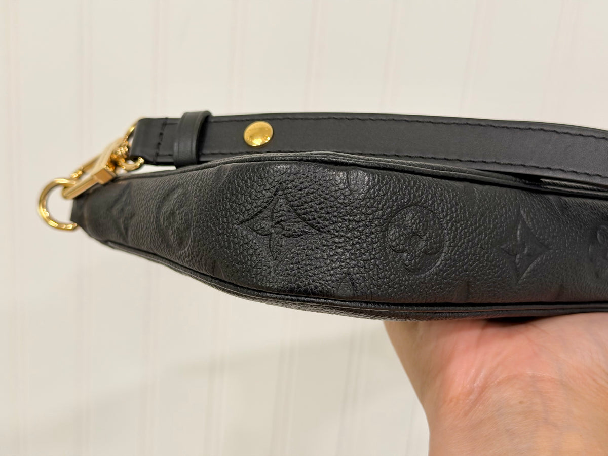 Louis Vuitton Multi Pochette Mono Giant Empreinte Black