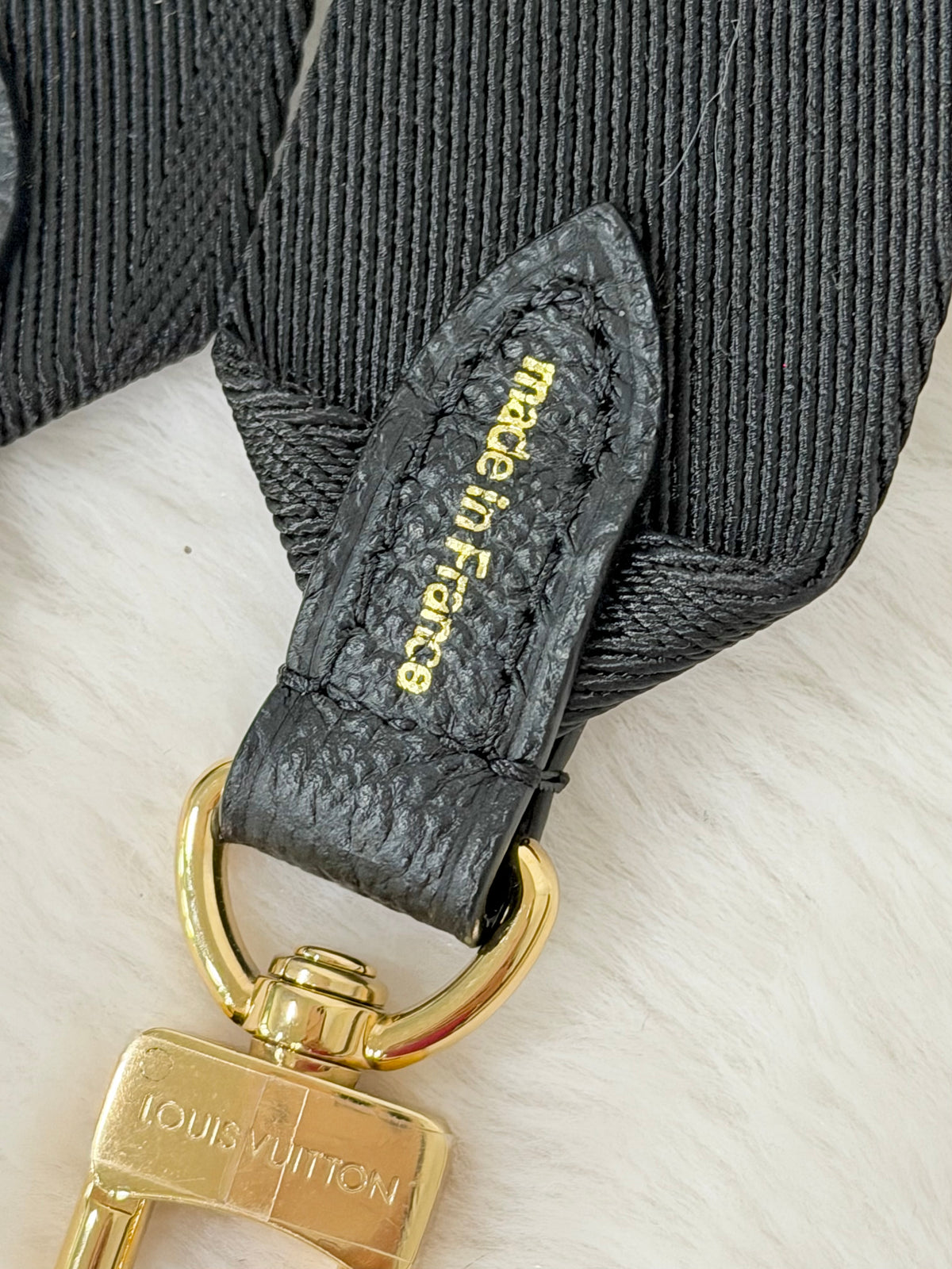 Louis Vuitton Black Jacquard Adjustable Bandouliere Strap J02553