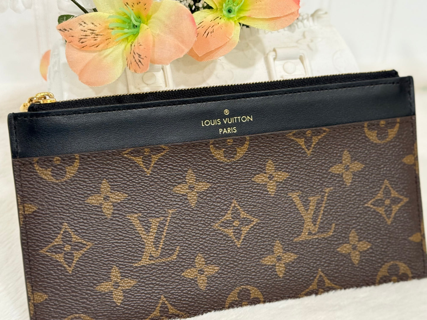 Louis Vuitton Slim Wallet Mono Noir/Black