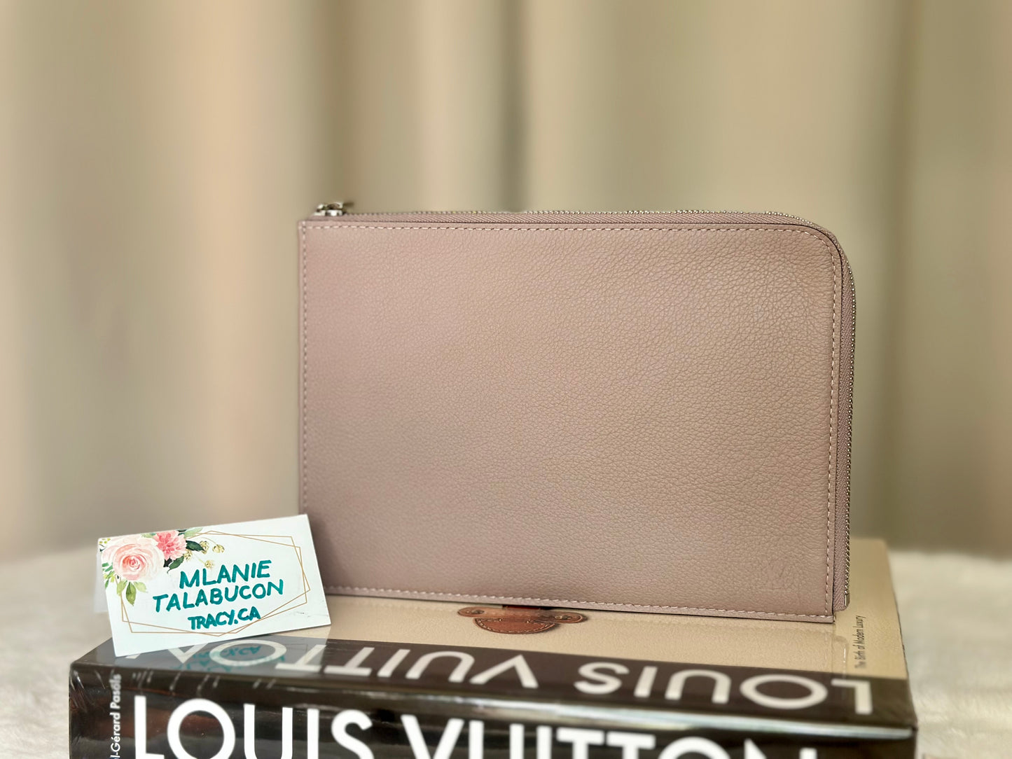 Louis Vuitton Pochette Jour PM Taupe Clutch