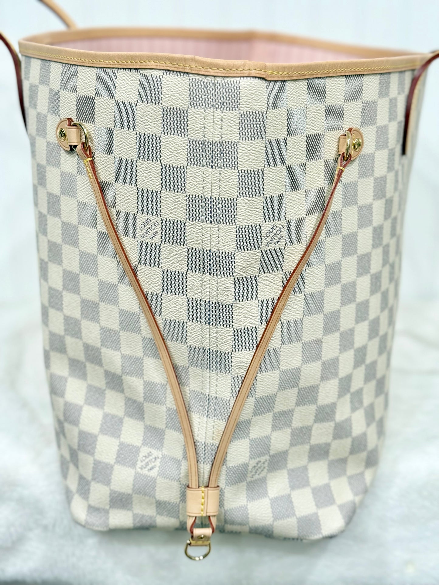 Louis Vuitton Neverfull GM in Damier Azur Rose Ballerine