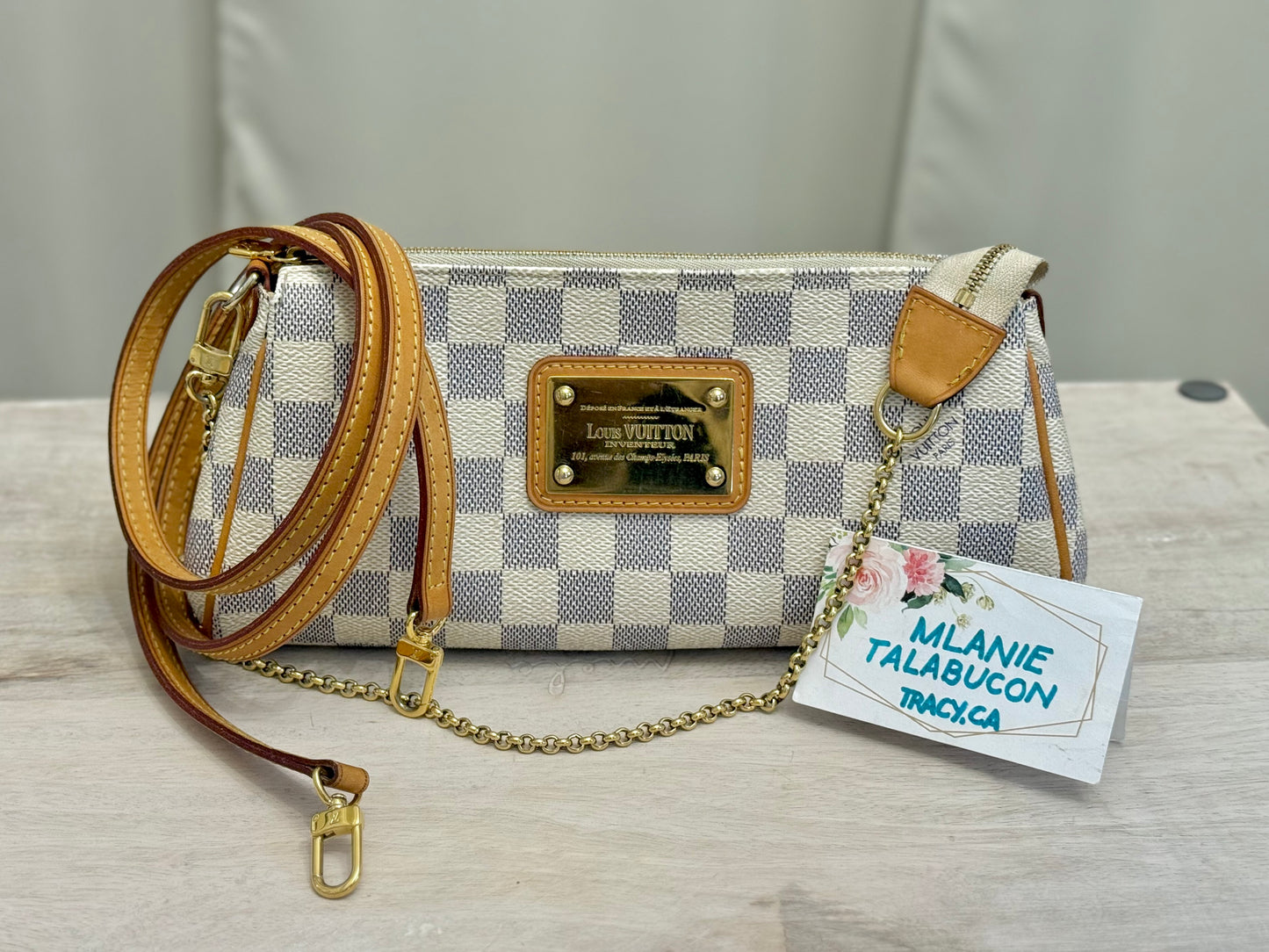 Louis Vuitton Eva Pochette Damier Azur