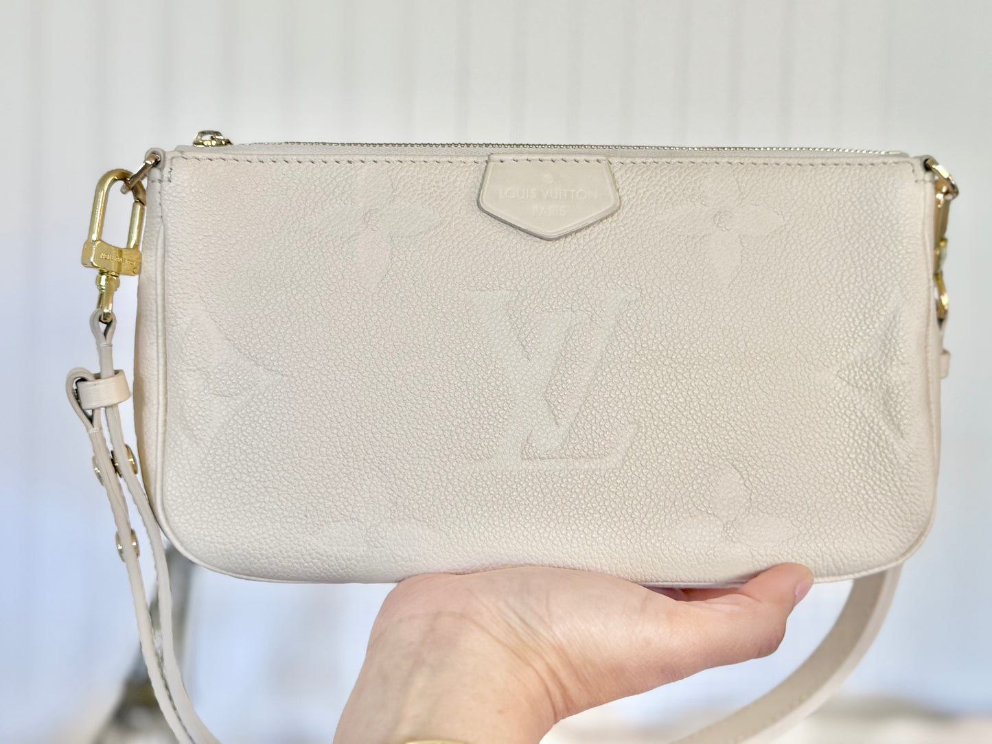 Louis Vuitton Large Pochette Giant Mono Empreinte Cream from MPA