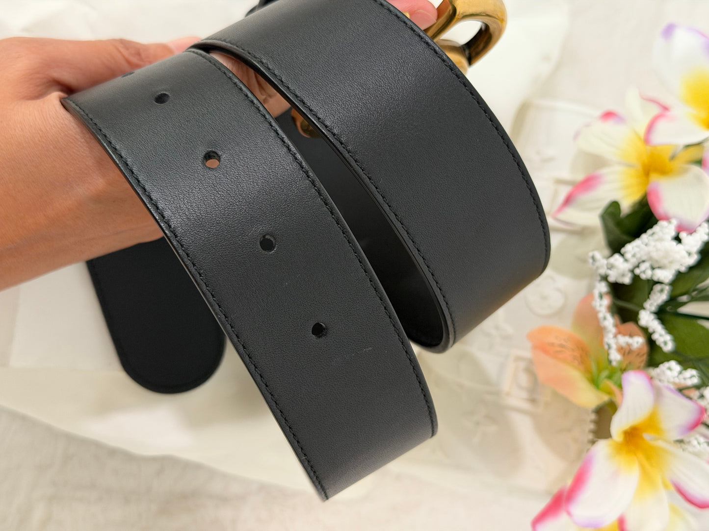 Gucci GG Marmont Wide Belt Size 85